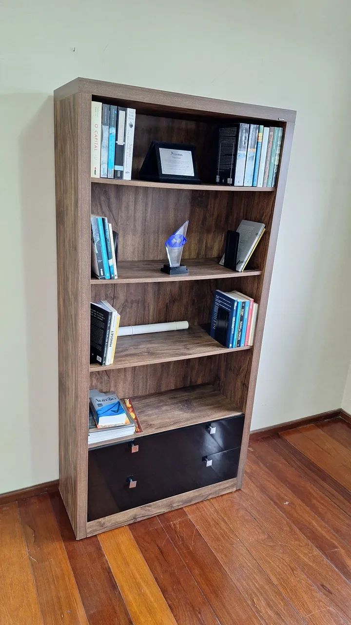 Estante para livros 2 gavetas - Foto 2
