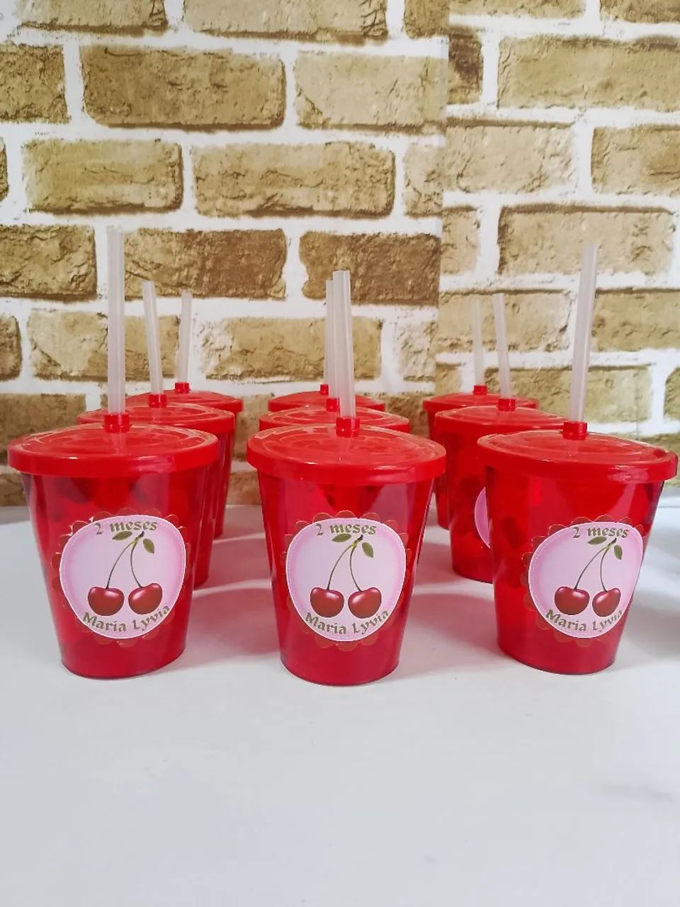 Copos personalizados Cerejinha 