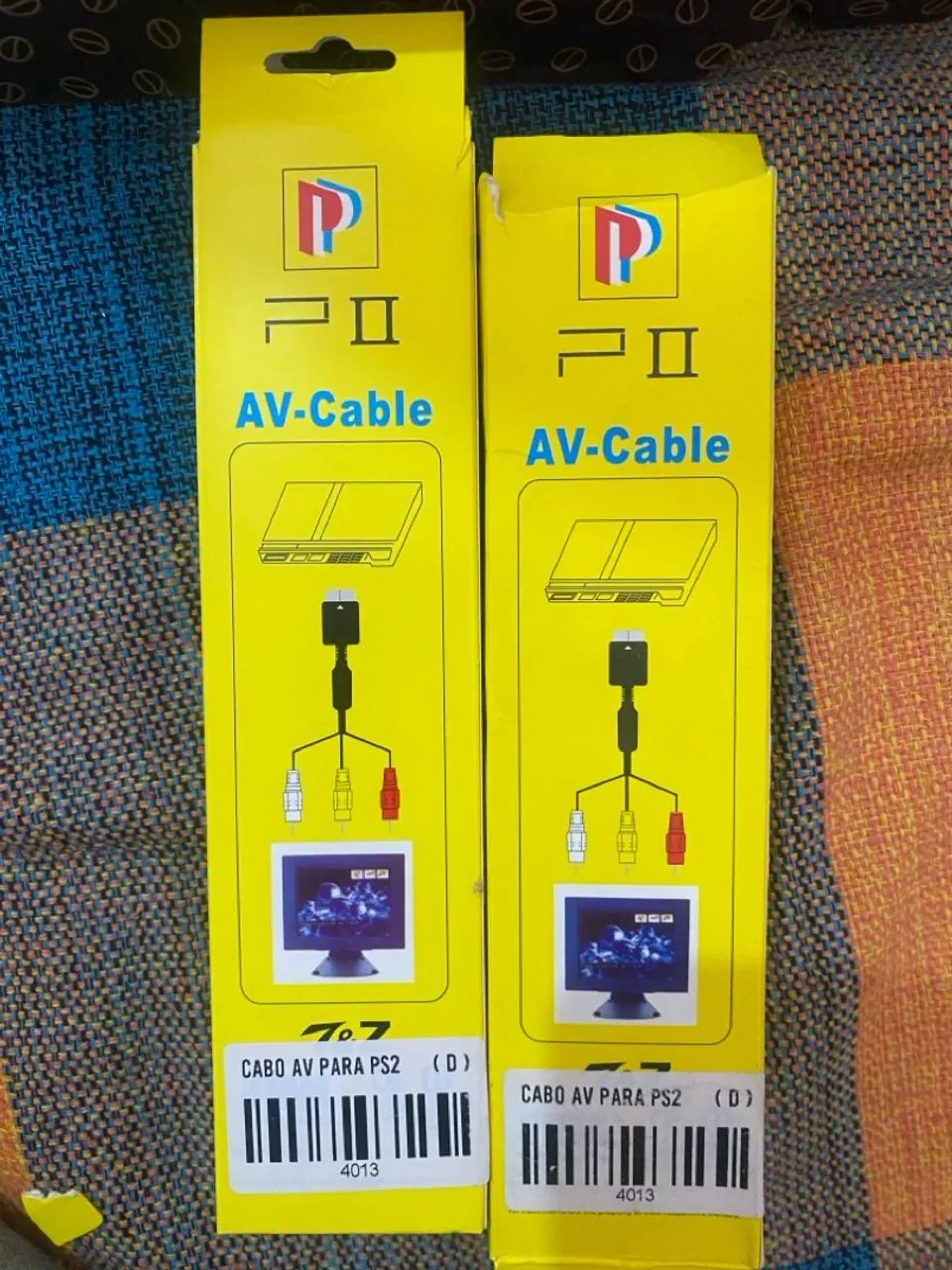 Cabo AV para PS2 - Novo 