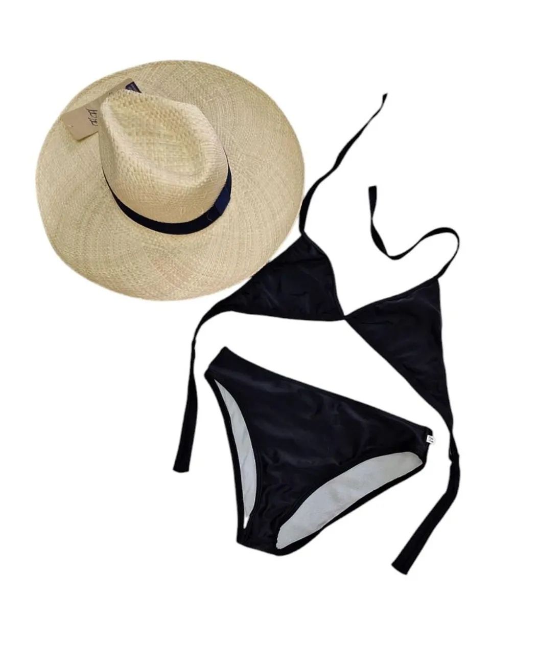 Conjunto de biquíni ou chapéu de sol