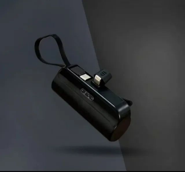 Mini carregador power Bank Cápsula Criativa Compatível iPhone/android 5000mah - Foto 2