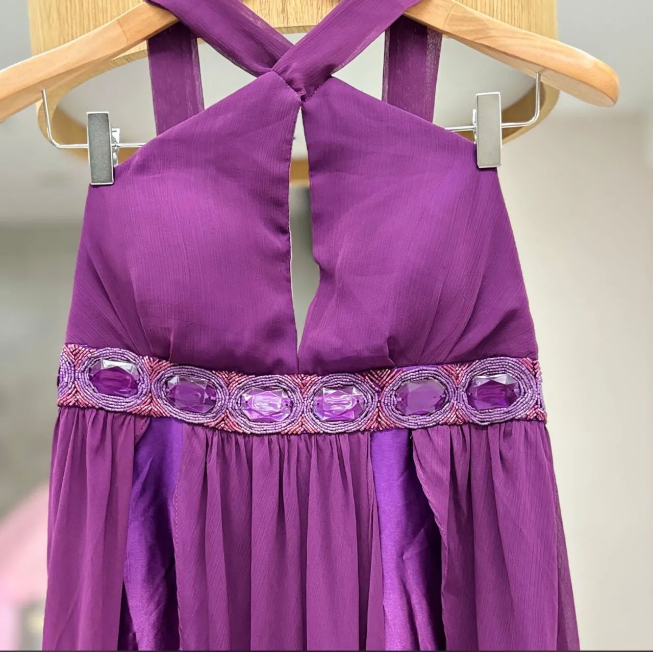 vestido longo madrinha magenta  - Foto 5