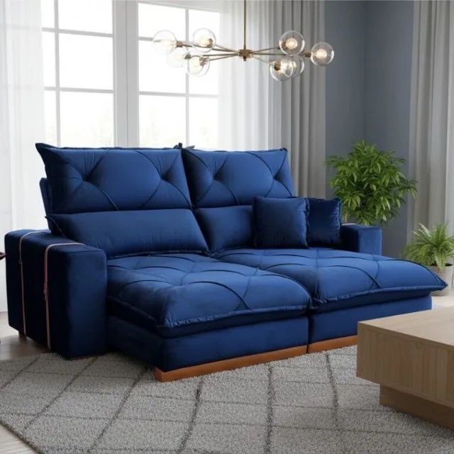 Sofá Retrátil e Reclinável Gran Bello 2,50 m - Pronta Entrega! - Foto 2
