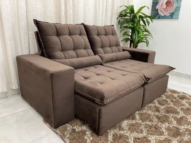Sofá Retrátil e Reclinável Small  2,00 m  Produto Novo! Pronta Entrega! L - Foto 3