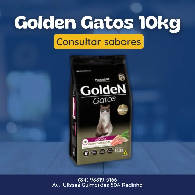 Ração Golden gatos 10kg