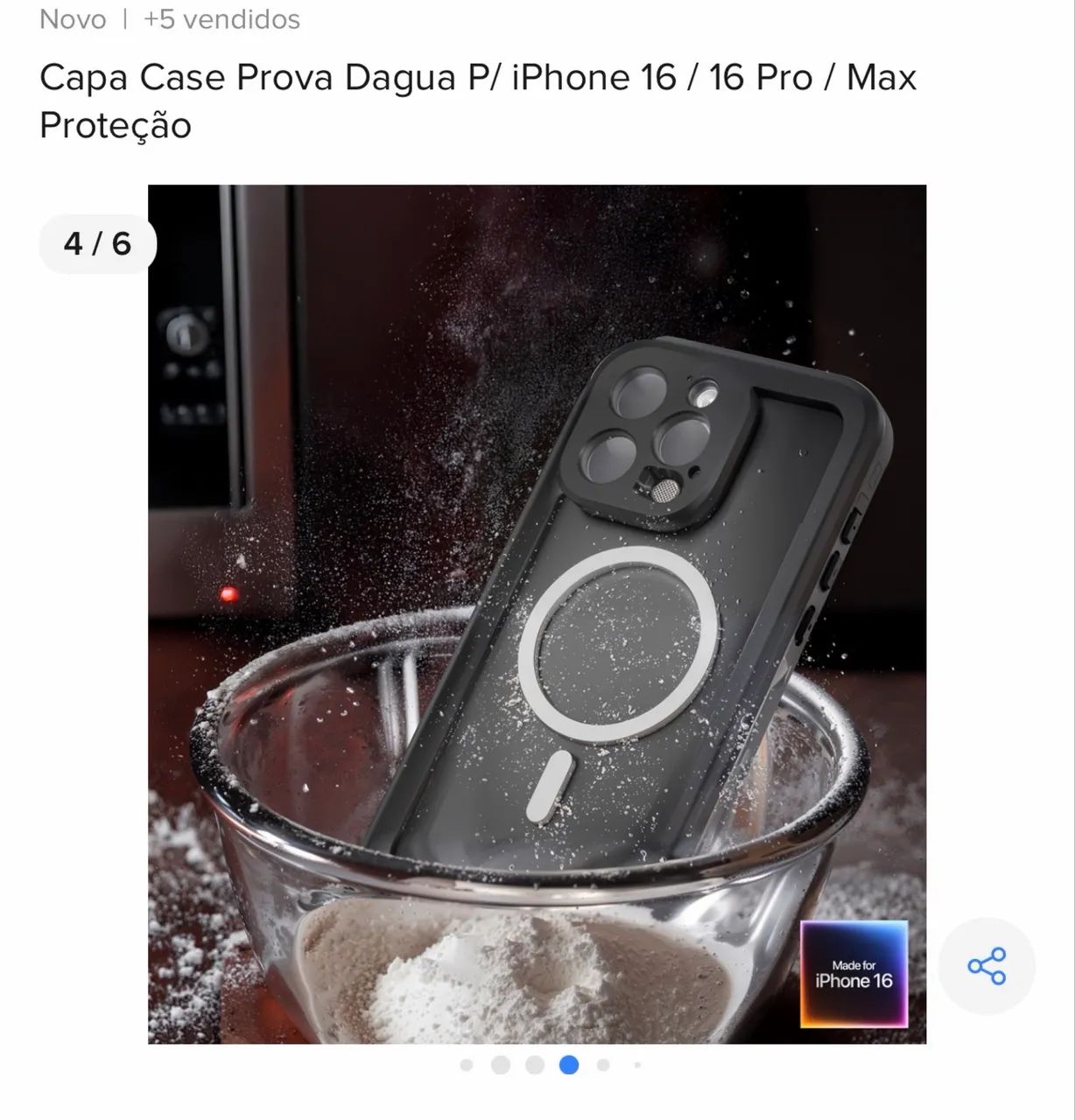 CASE DE MERGULHO PARA IPHONE 16 PRO MAX  - Foto 4