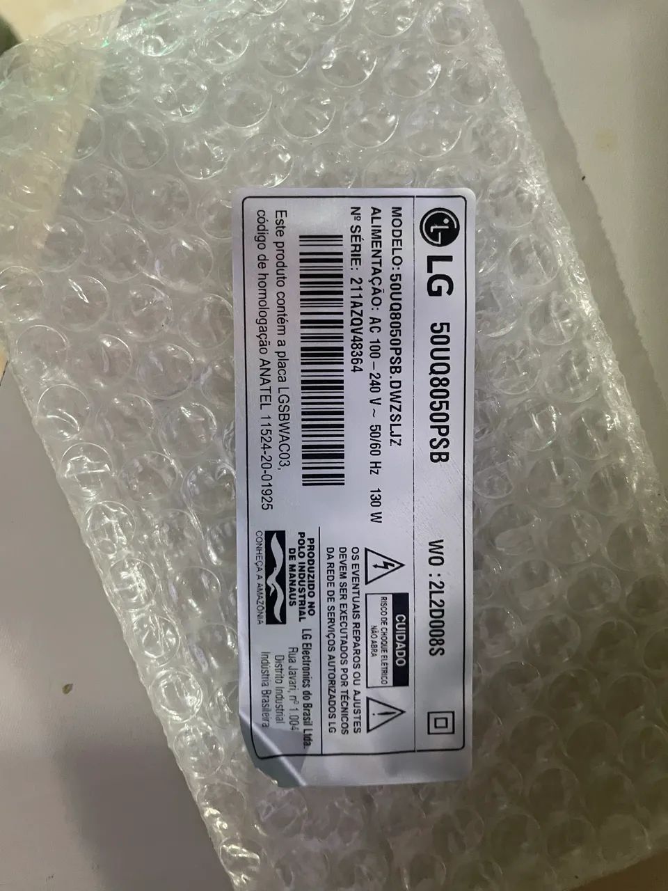 Barras de LED original retirada TV LG50UQ8050PSB - Foto 5