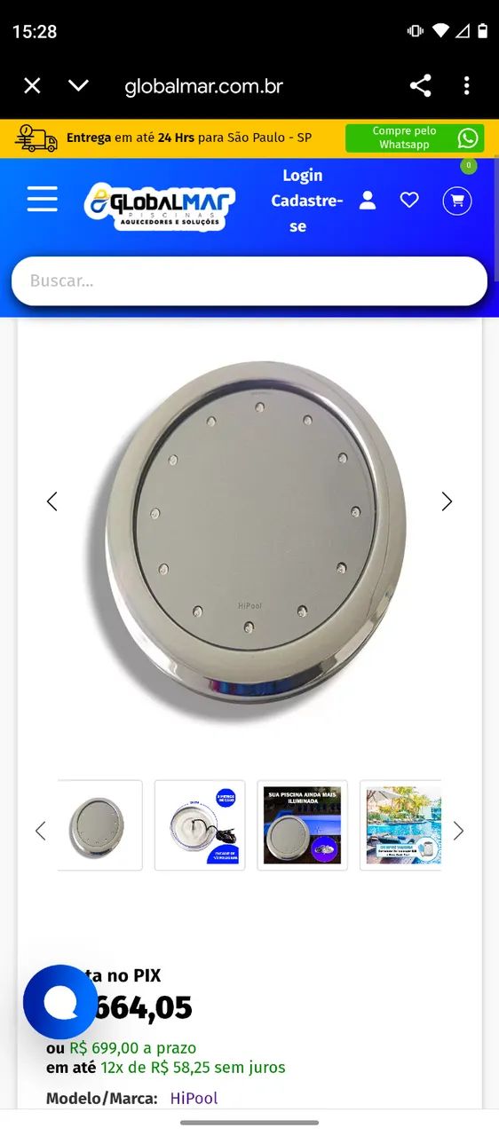 9 Luminária de LED para piscina  - Foto 3