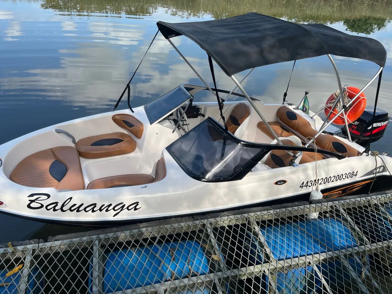 Lancha focker 17 pés linda  - Foto 3