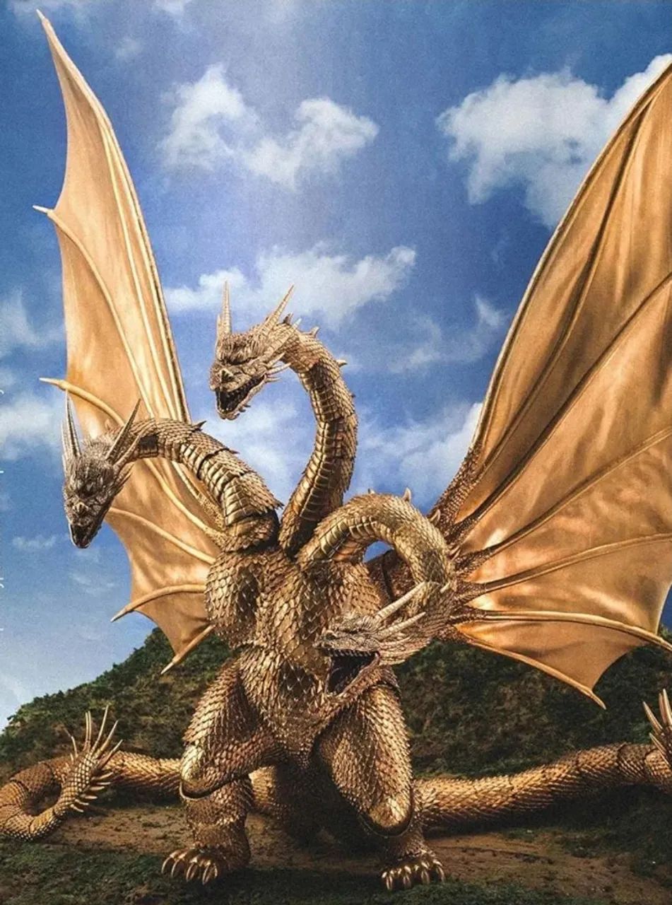 Godzilla 1991 King Ghidorah hiya toys lacrado gigante - Hobbies e
