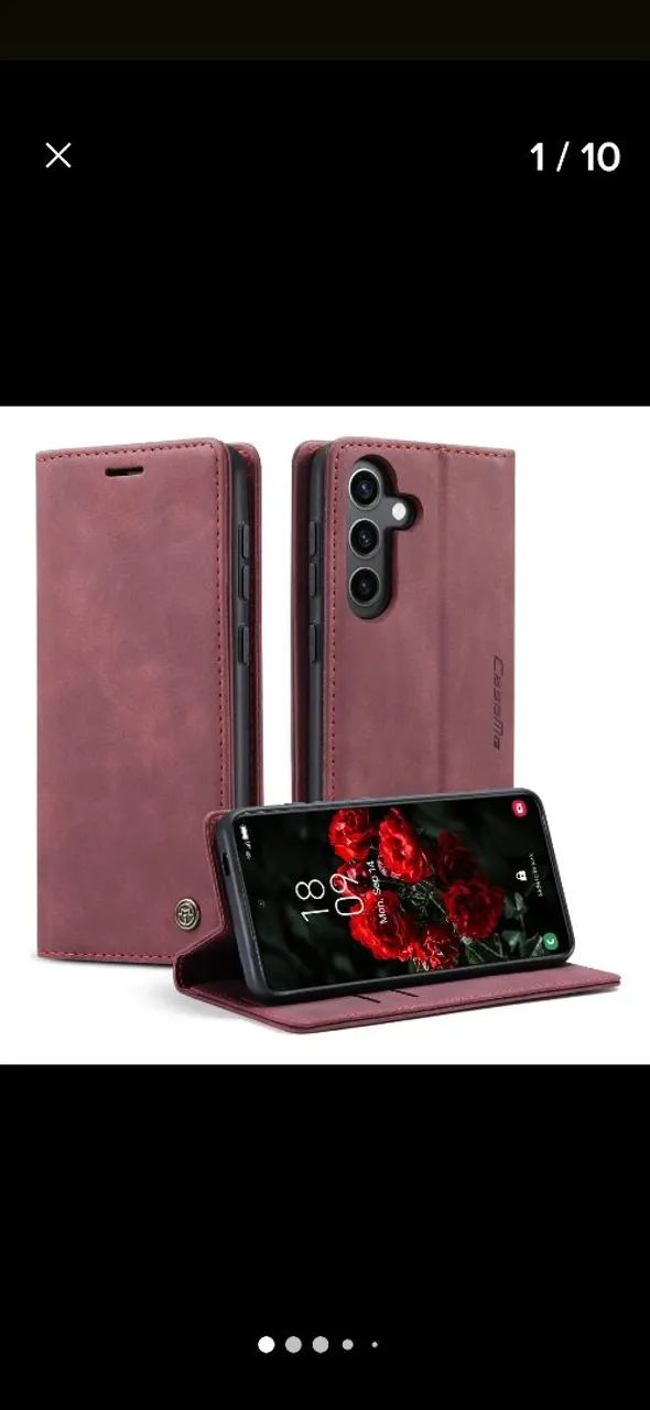 Capa De Celular S21 FE <br>Wallet Para Samsung Galaxy<br>Book - Foto 5