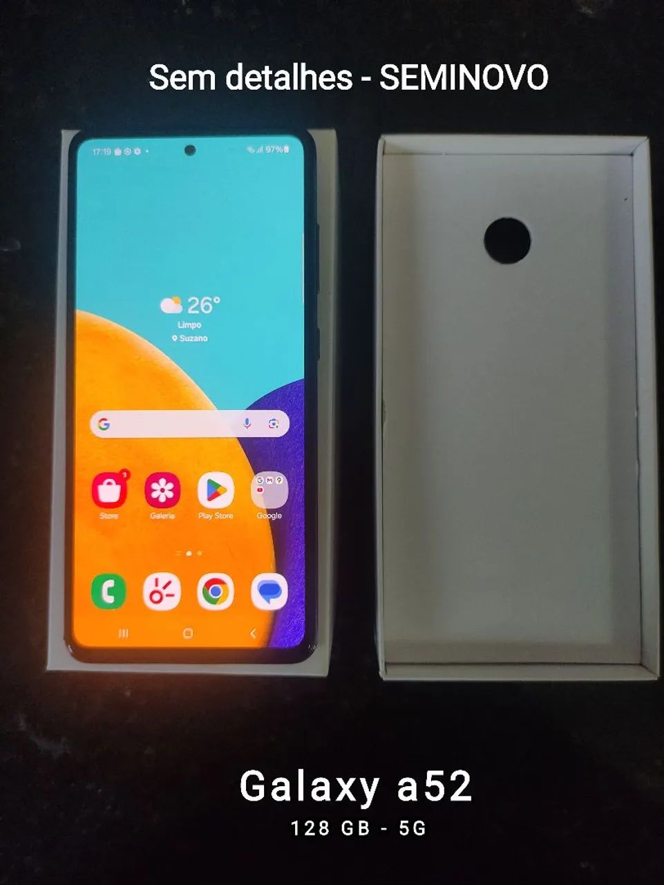 Samsung A52 SEMINOVO (na caixa) - Foto 4