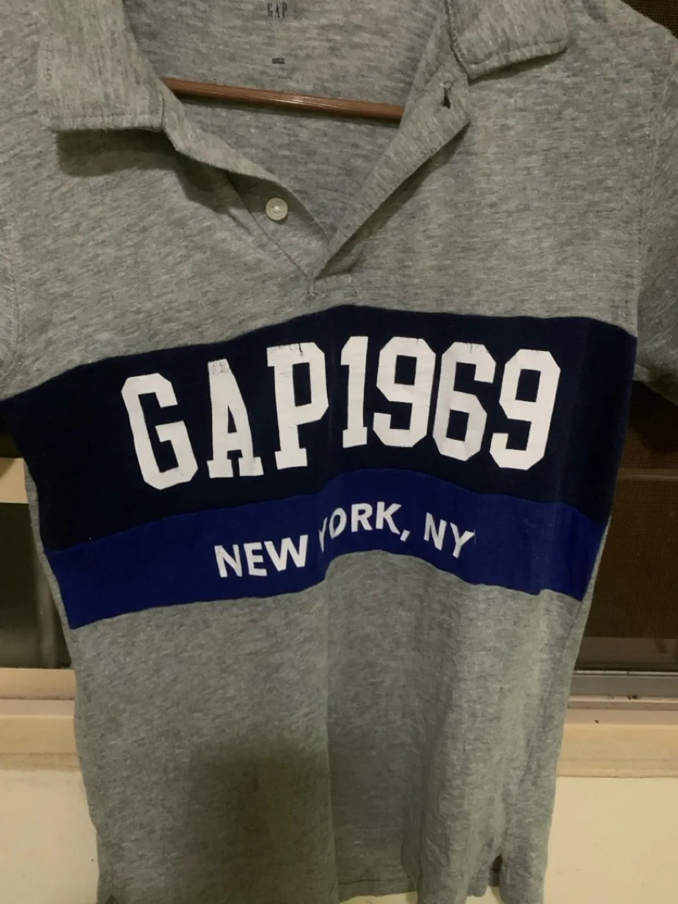 Camisa Polo GAP 1969 - Cinza