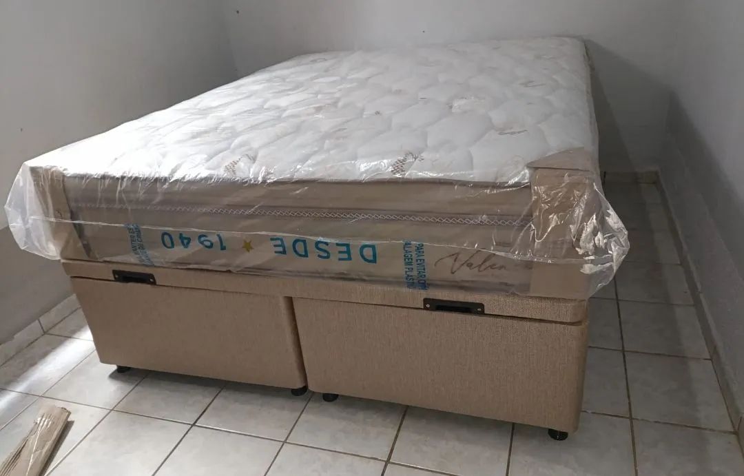Cama box baú Probel Queen size molas ensacadas  - Foto 2
