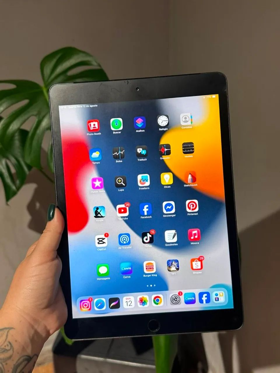Ipad 7°gen + pencil original + capa