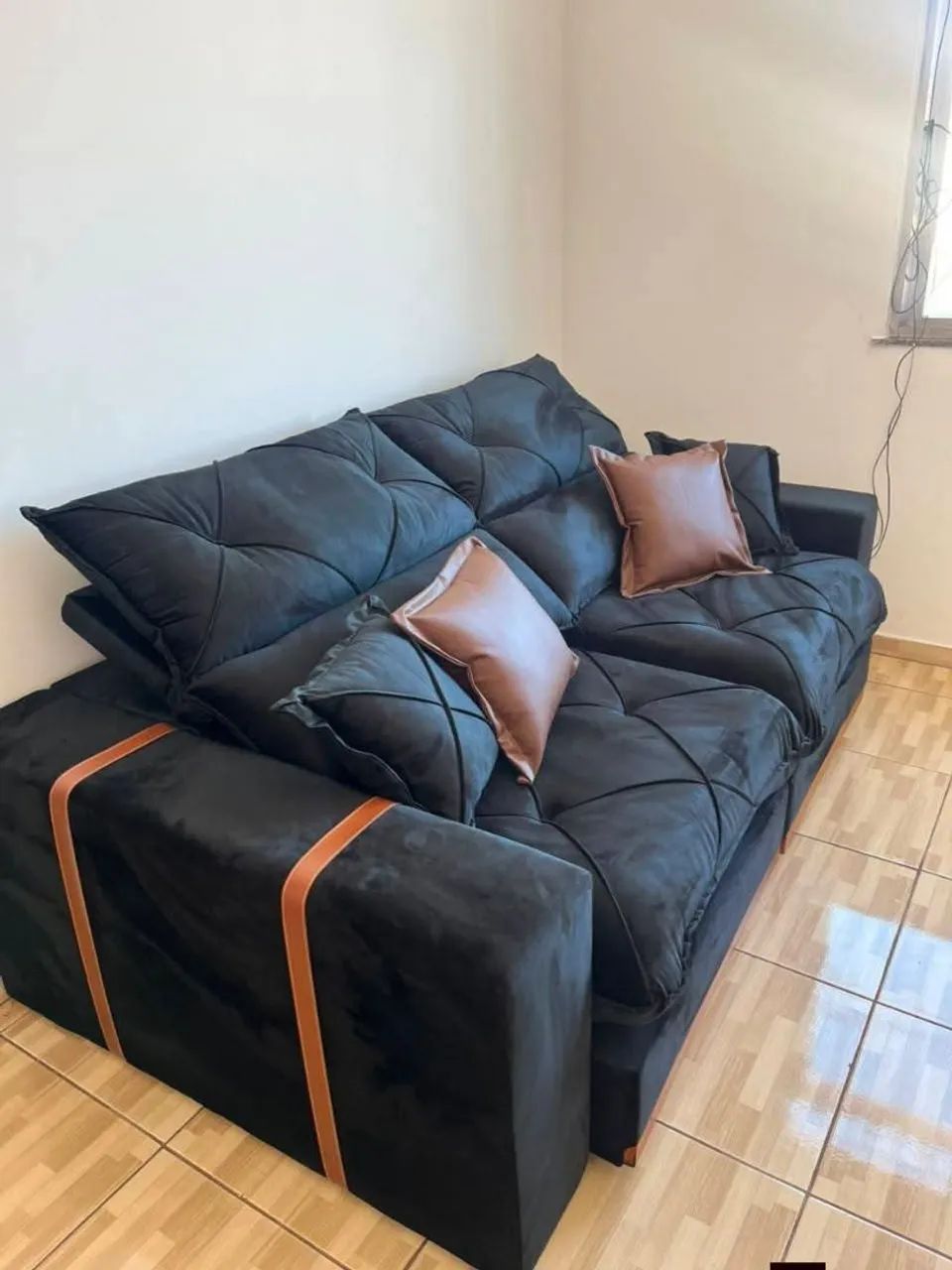 SOFÁ RETRÁTIL E RECLINÁVEL - NOVO - Foto 5