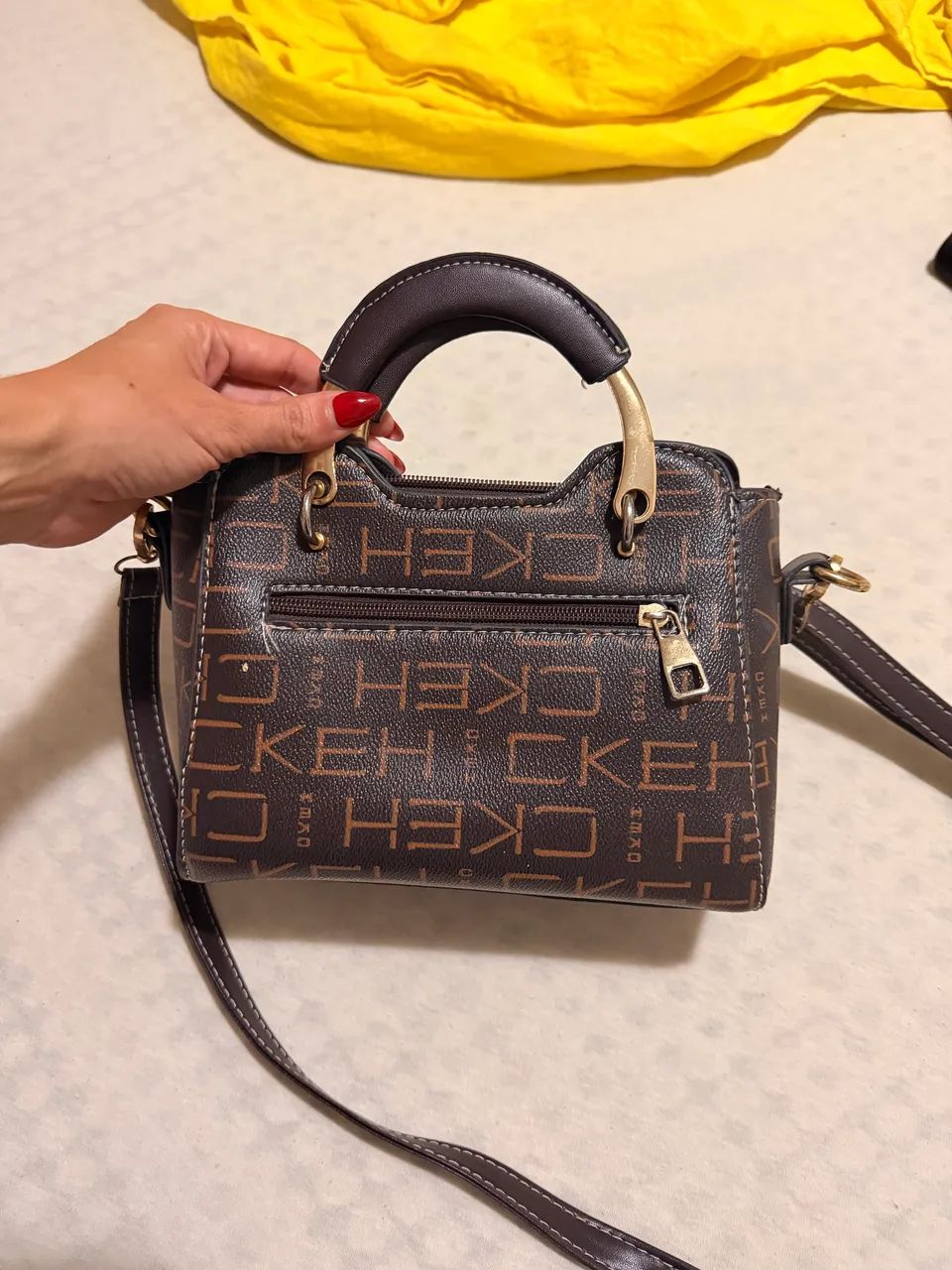 Bolsa Rajork Marrom Monograma  - Foto 3