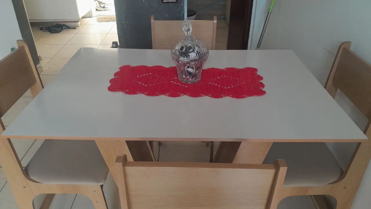 Mesa de jantar 4 cadeiras  - Foto 4