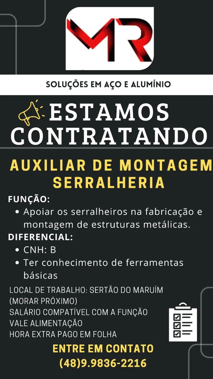 MONTADOR DE ESTRUTURAS METALICAS - Foto 2