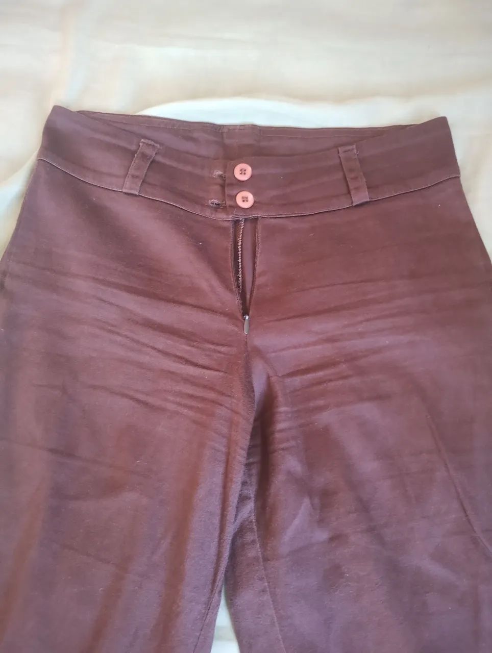Calça Marrom Boca Larga - Foto 2