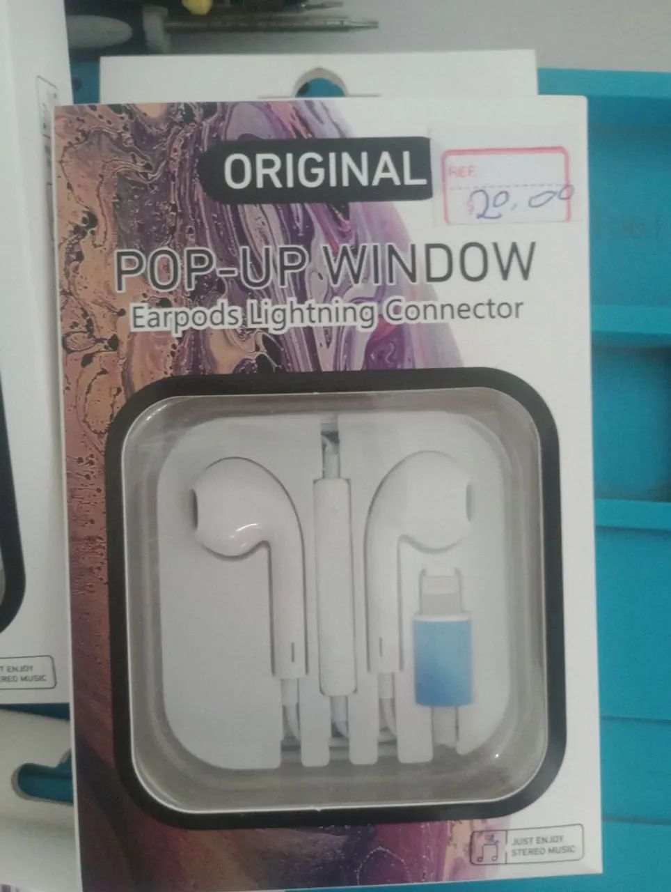 Fone de ouvido com fio pra iPhone 