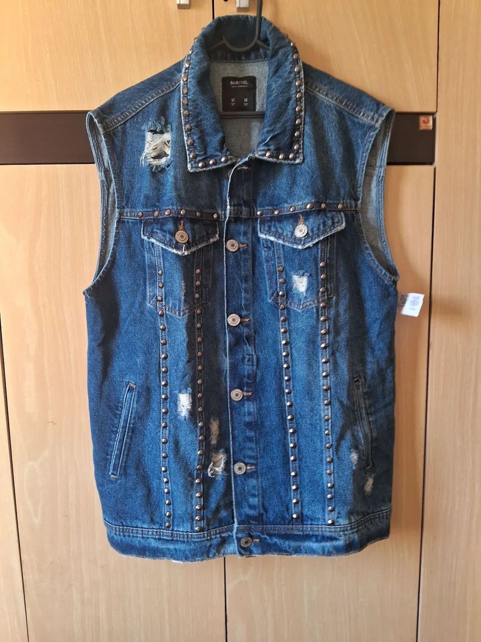 Colete jeans bluesteel