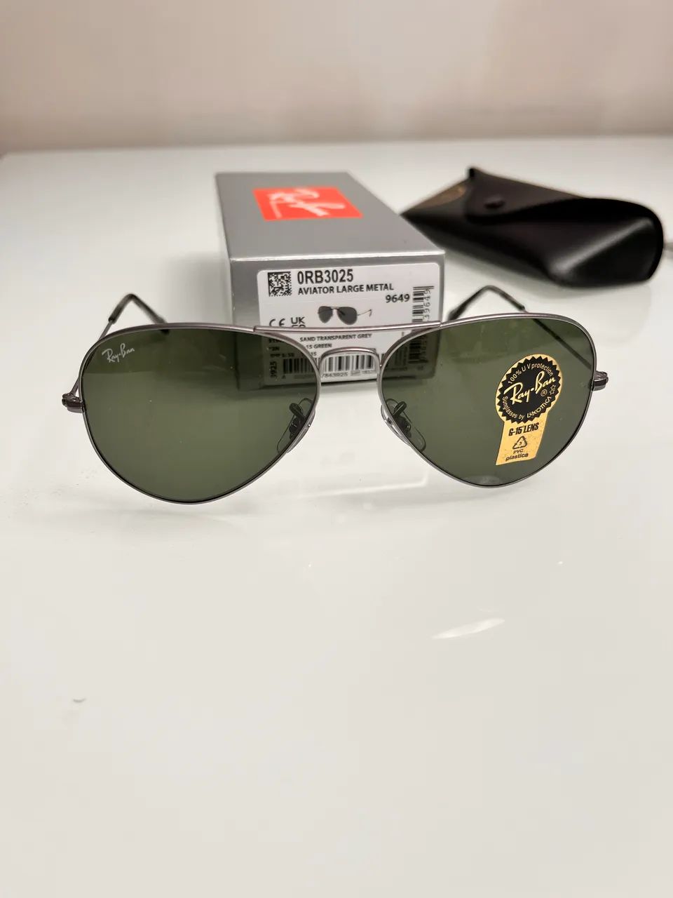 Óculos de sol Ray Ban aviator Large metal 