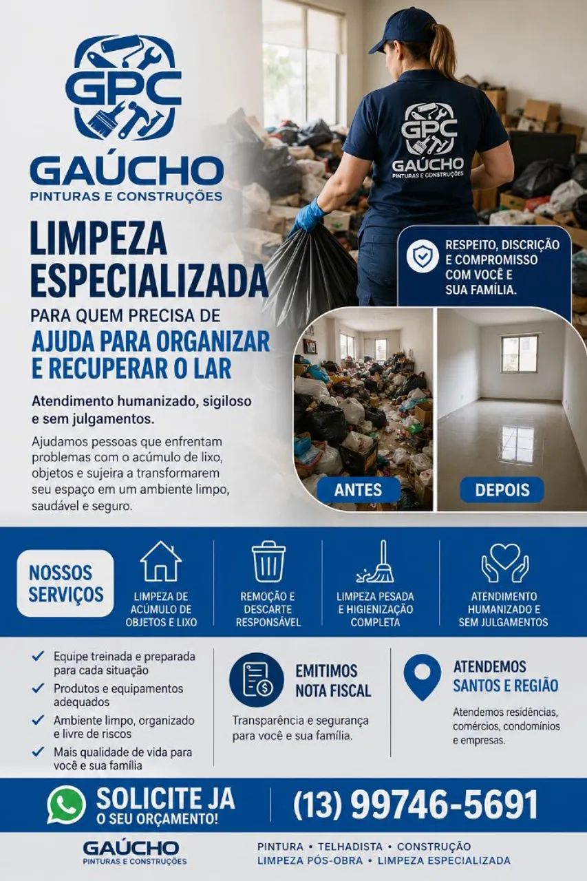 SERVIÇOS DE LIMPEZA | GAÚCHO PINTURAS E CONSTRUÇÃO - Foto 2