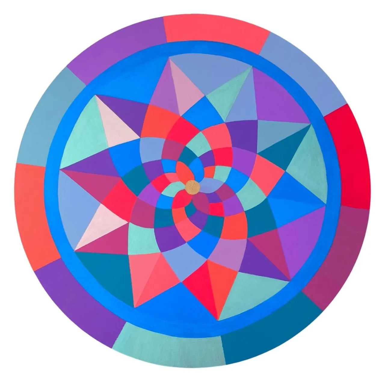Quadro mandala em MDF 
