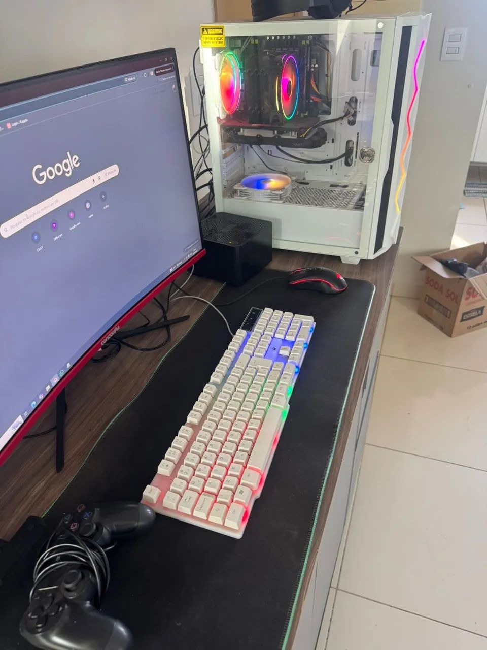 Pc game xeon + RX 560 XT 8gb + periféricos completo  - Foto 3