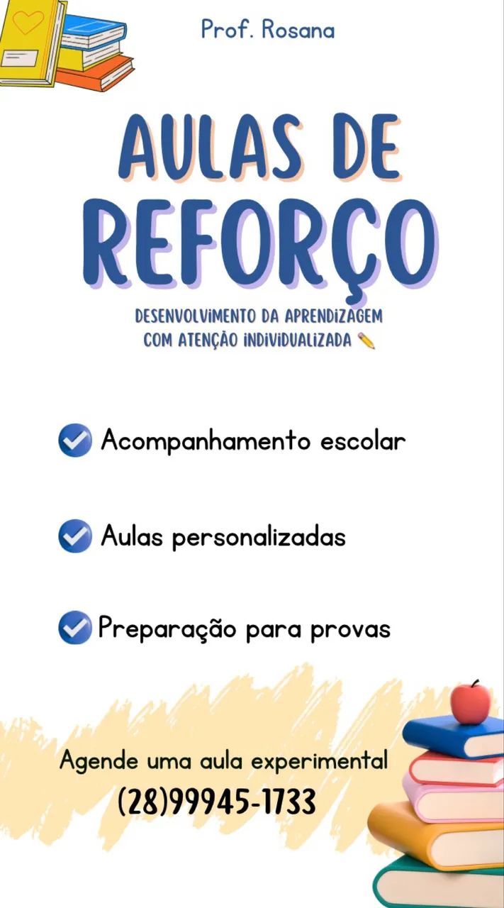 Aula de reforço escolar 