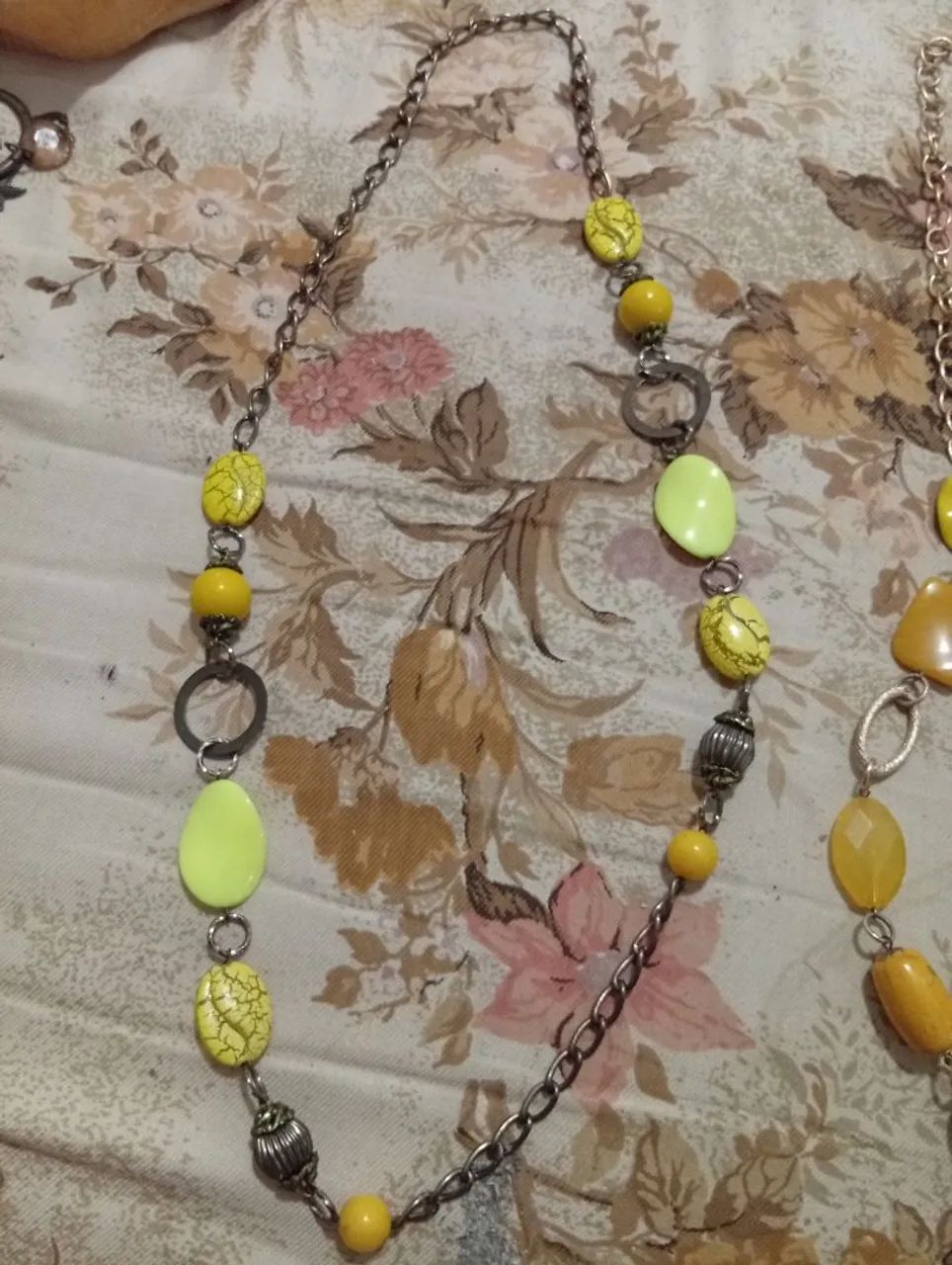 Kit 2 Colares Femininos Boho Chic - Amarelo e Âmbar - Foto 5