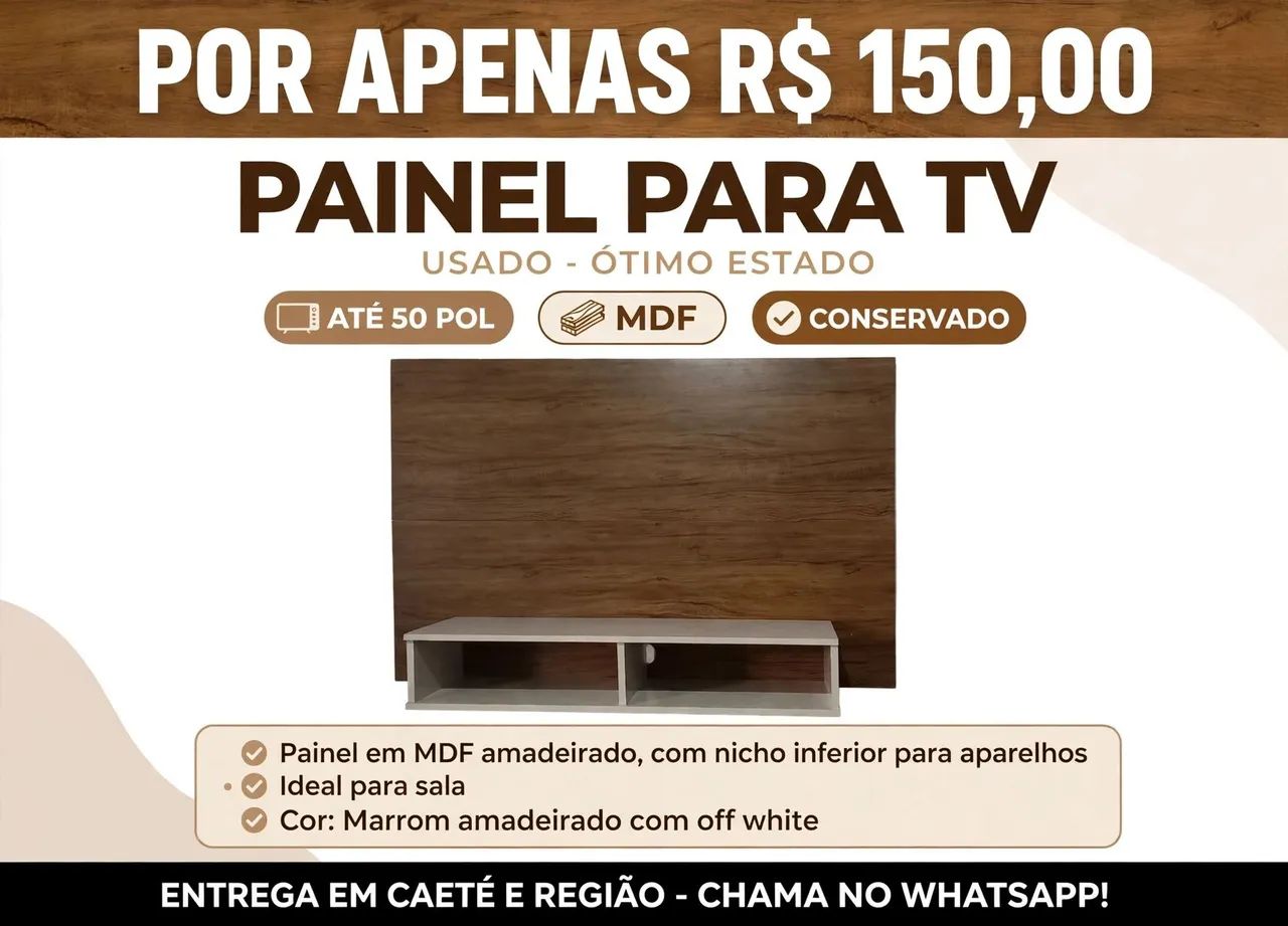 Painel de TV usado 