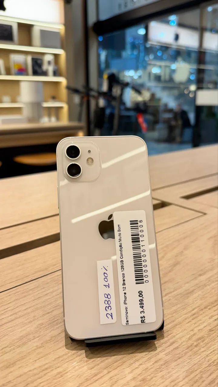 iPhone 12 Branco 128GB - SEMINOVO 