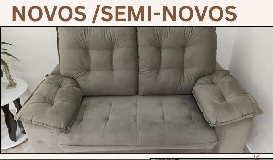 Vendo sofá 2 lugares semi- novo 