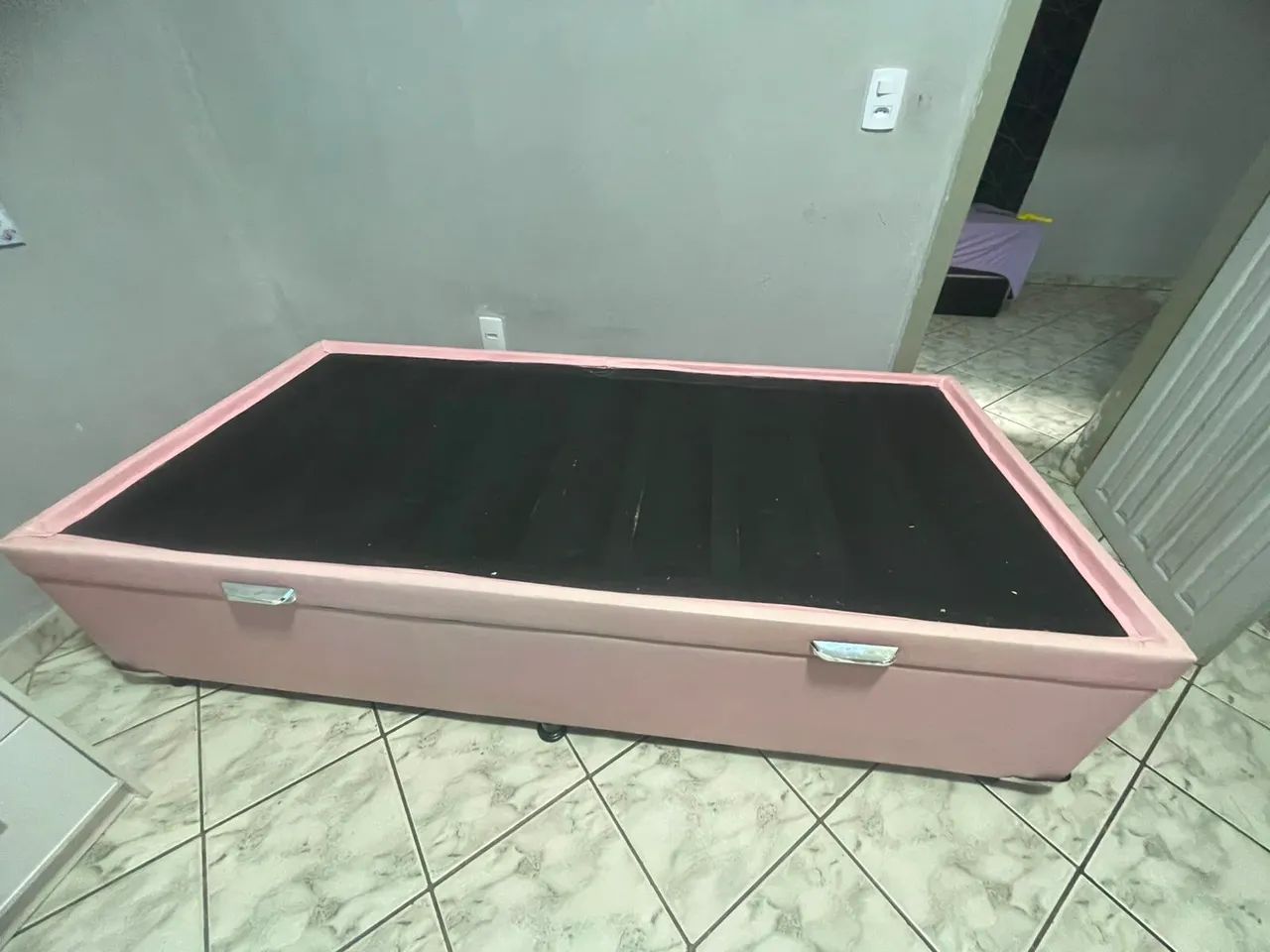 Cama bau solteiro rosa - Foto 4