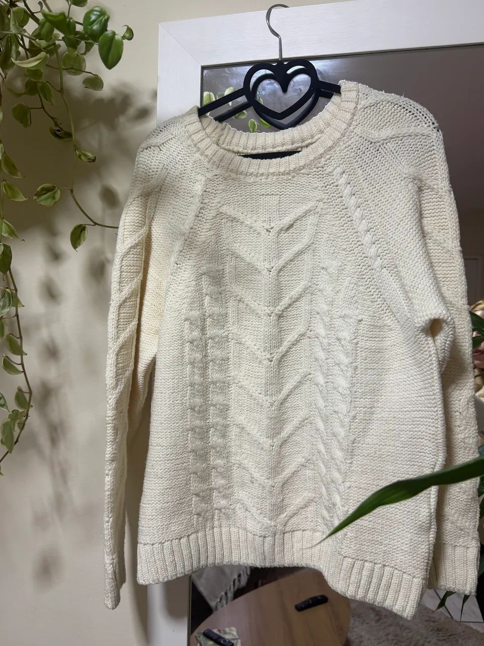 Bluca de tricô off-white - Foto 2