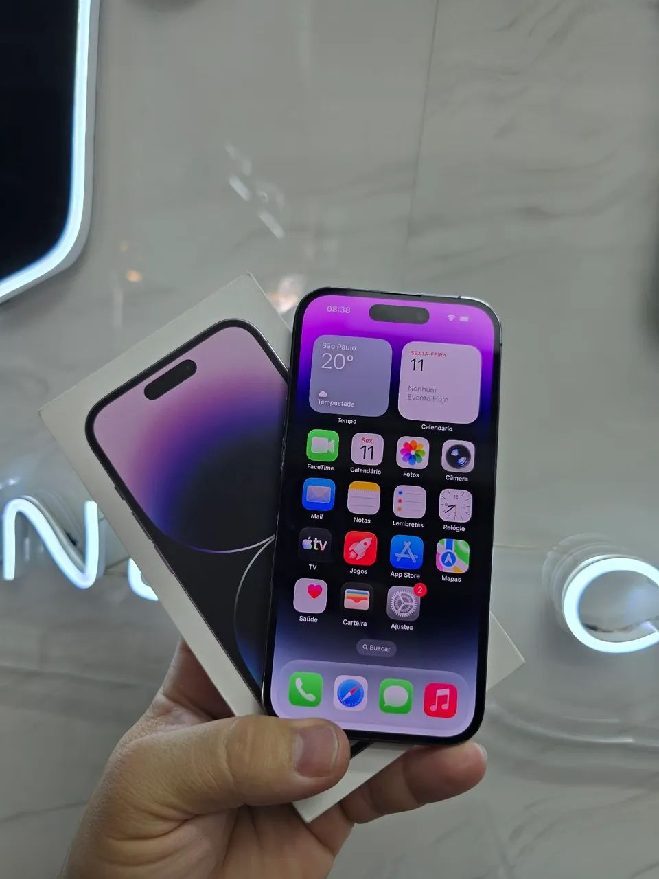 IPHONE 14 PRO 256GB COM CAIXA SEM DETALHES - Foto 2