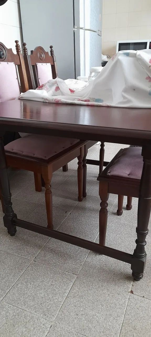 Mesa de cozinha antiga vintage - Foto 2