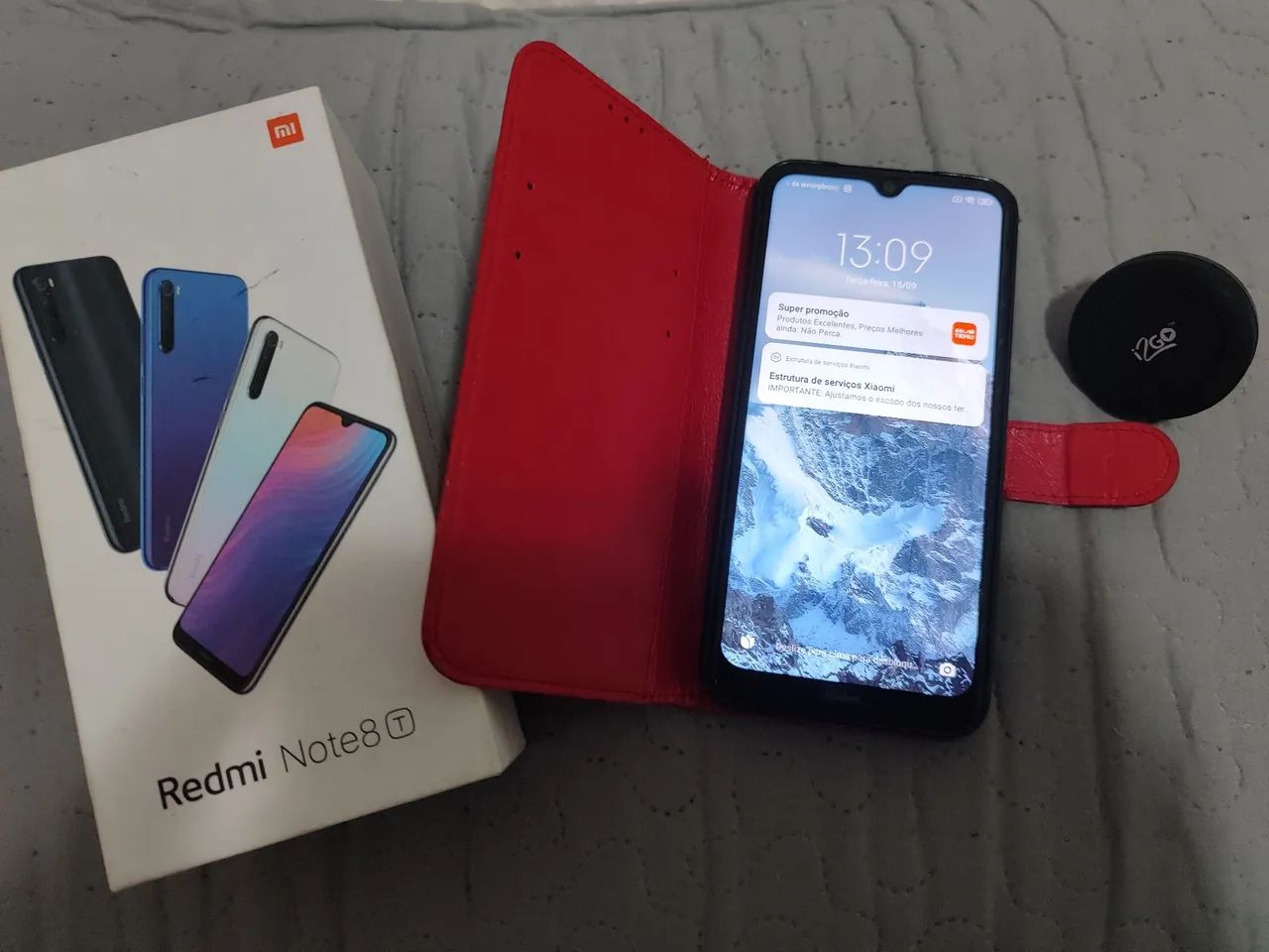 Redimi note 8 com caixa e 2 capinhas carteira. - Foto 5