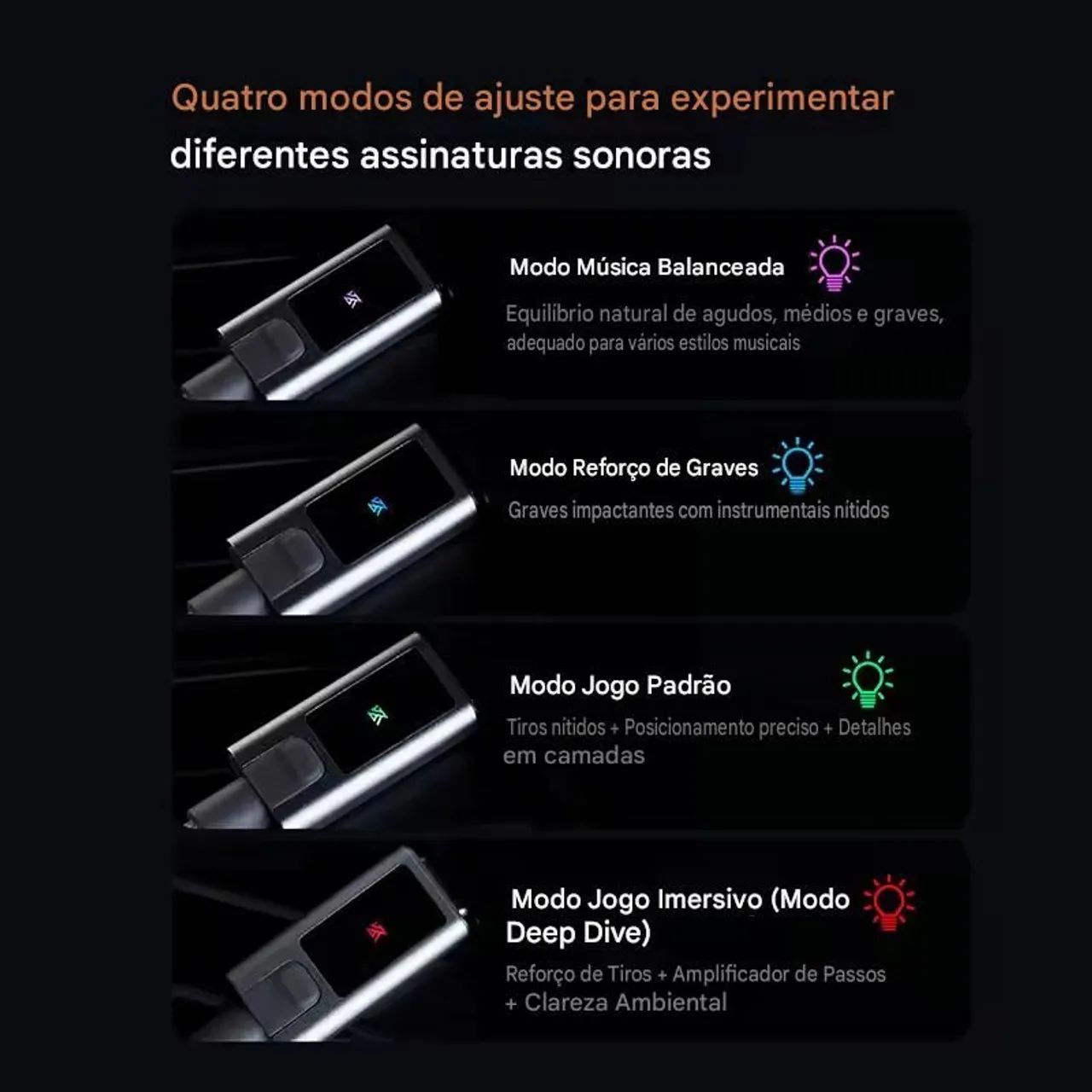 Cabo KZ M2 TIPO C - Com Chip DAC e Microfone Duplo - Novo Caixa Lacrada - Foto 2