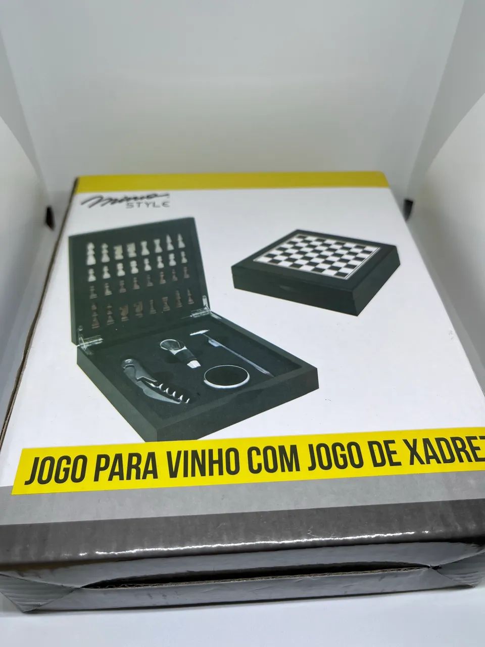 Jogo para vinho com jogo de Xadrez  - Foto 3