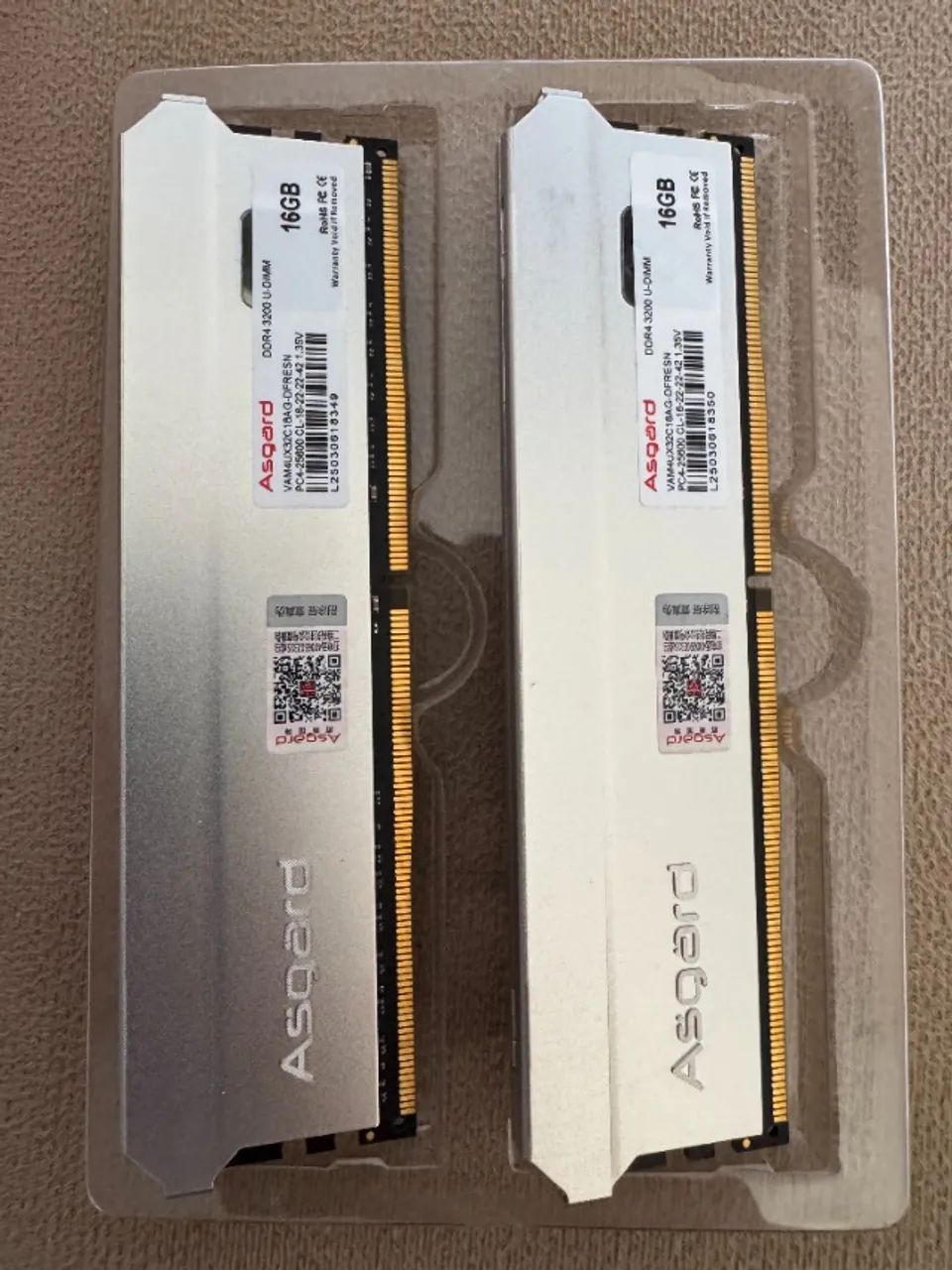 Memória RAM 32GB (2x16GB) DDR4 3200MHz Asgard Freyr T3