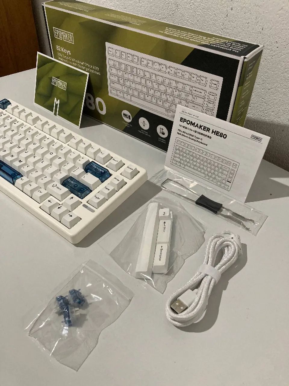 Teclado Epomaker HE80 - NOVO - Foto 2