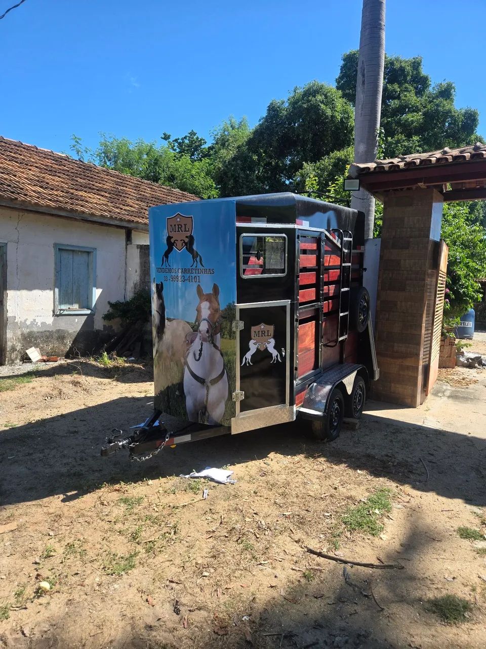 Trolete para dois cavalos