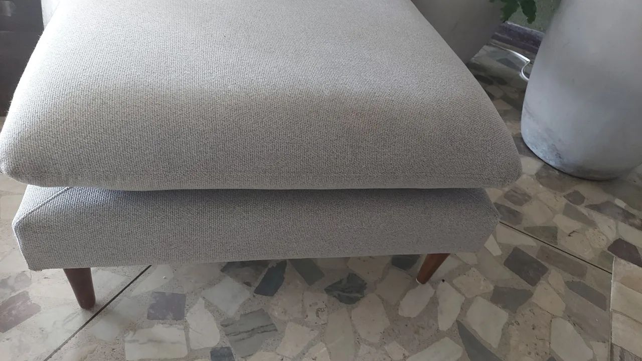 Promoção dia dos namorados! Chaise linho cinza - Foto 4