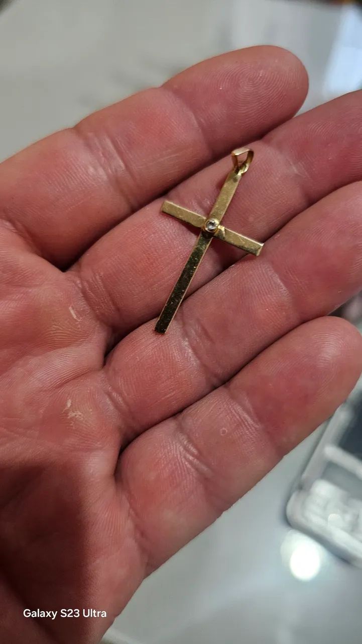 Crucifixo de ouro - Foto 2