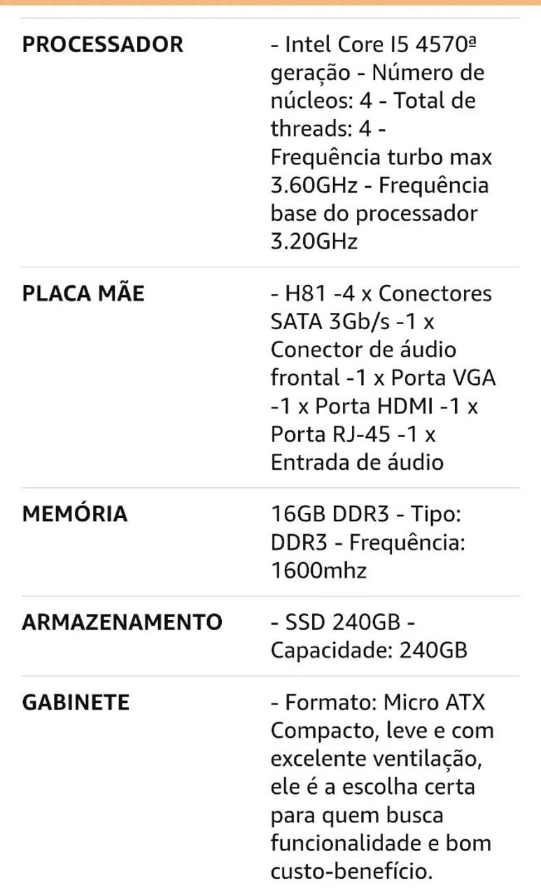 Computador completo  - Foto 3