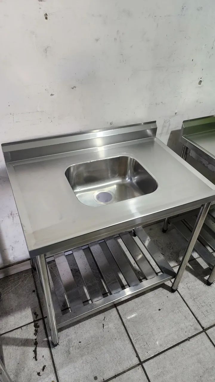 Bancada inox com cuba pronta entrega - Foto 2