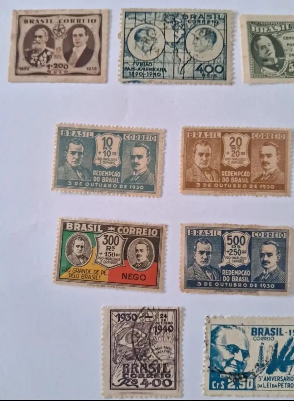 Coleção Temática - Selos Com Getúlio Vargas - De 1931 A 1958 - Foto 3